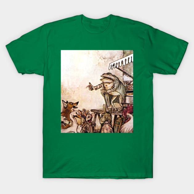 The Quack Frog - Arthur Rackham T-Shirt by forgottenbeauty